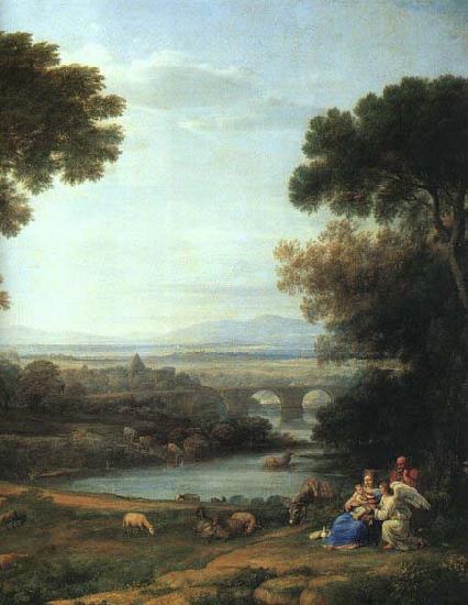 Claude Lorrain Landscape with the Rest on the Flight into Egypt oil painting picture